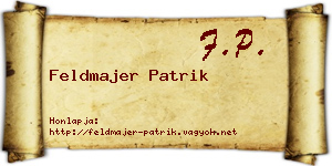 Feldmajer Patrik névjegykártya